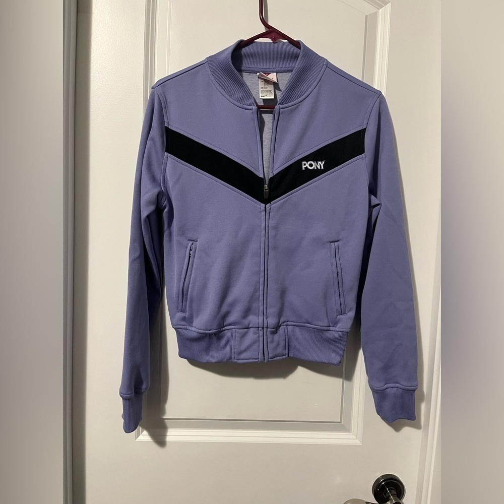 Pony Pastel Lavender Zip-Up Sweatshirt